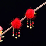 Chinese Style Bride Hair Jewelry Ethnic Style Ancient Year Of Fate Side Clip Wed