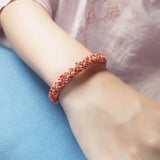 Chinese Dragon Scales Knot Hand Woven Koi Bracelet Men Women Gift