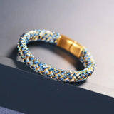 Chinese Dragon Scales Knot Hand Woven Koi Bracelet Men Women Gift