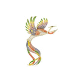 Chinese Phoenix Zircon Brooch for Women National Corsage Pin