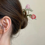 Chinese Style Flowers Hair Stick Vintage Metal Tulip Hairpin Headwear
