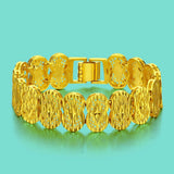 925 Silver 24k Bracelet Chinese Style Men's Jewelry Chain Birthday Gift