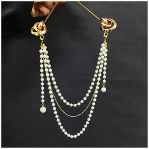 Chinese Style Hair Jewelry Metal Hair Sticks Forks Pearl Pendant