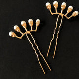 Chinese Style Hanfu Flower Hairpins for Women Hair Clip Head Jewelry