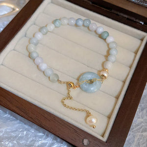 Chinese High Opal Stone Jade Pendant Bracelet Women Wedding Jewelry