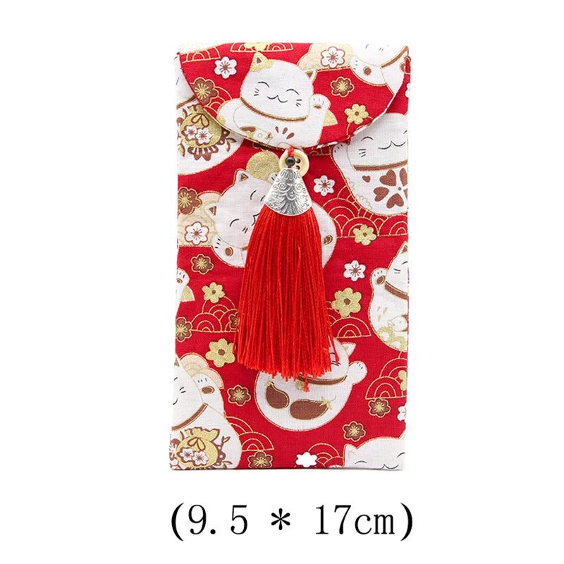 Chinese Style Jewelry Bag Tassel Red Envelope Year Wedding Festive Bag