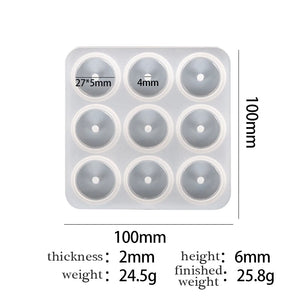 Chinese Style Lucky Rings Crystal Resin Mold DIY Jewelry Gift