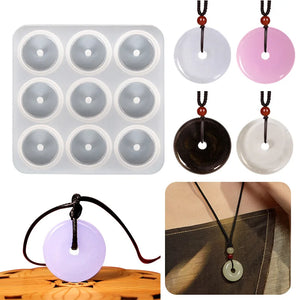 Chinese Style Lucky Rings Crystal Resin Mold DIY Jewelry Gift