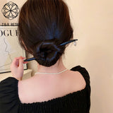 Chinese Style Baroque Bead Acrylic Hairpin
