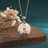 Chinese Style Palace Necklace Lady Cheongsam Tassel Jewelry Gift