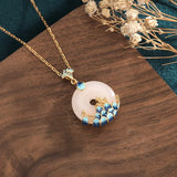 Chinese Style Palace Necklace Lady Cheongsam Tassel Jewelry Gift