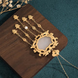 Chinese Style Palace Pendants Lady Cheongsam Tassel Jewelry with Box