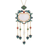Chinese Style Palace Pendants Lady Cheongsam Tassel Jewelry with Box