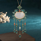 Chinese Style Palace Pendants Lady Cheongsam Tassel Jewelry with Box
