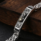 Chinese Retro Silver Men's Bracelet