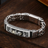 Chinese Retro Silver Men's Bracelet