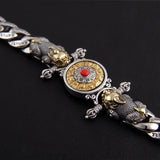 Chinese Style Silver Jewelry Lucky Money Pixiu Ladies Bracelet