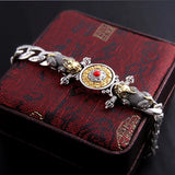 Chinese Style Silver Jewelry Lucky Money Pixiu Ladies Bracelet