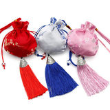 Chinese Style Sachet Bag Plum Blossom Pattern Car Pendant Tassel Decoration