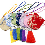 Chinese Style Sachet Bag Plum Blossom Pattern Car Pendant Tassel Decoration