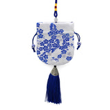 Chinese Style Sachet Bag Plum Blossom Pattern Car Pendant Tassel Decoration