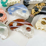 Sweet Geometric Hair Clip Acetic Acid Delicate Taiji Design