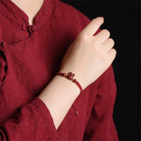 Chinese Year of Fate Cinnabar Rabbit Red Rope Lucky Bracelet