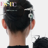 Chinese Tassel Gradient Jade Hairpin Hanfu Accessories Dragon Pattern