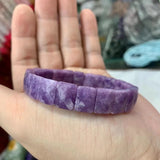 Chinese Tourmaline Stone Beads Bracelet Natural Gemstone Bangle