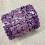 Chinese Tourmaline Stone Beads Bracelet Natural Gemstone Bangle