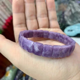 Chinese Tourmaline Stone Beads Bracelet Natural Gemstone Bangle