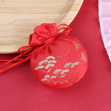 Chinese Traditional Antique Brocade Bag Pray for Peace Empty Bag