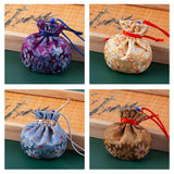 Chinese Traditional Small Ball Sachet Pendant Embroidered Brocade Empty Bag