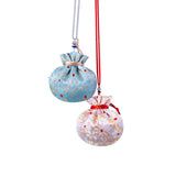 Chinese Traditional Small Ball Sachet Pendant Embroidered Brocade Empty Bag