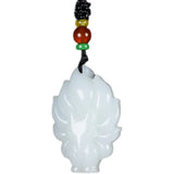 Chinese Jade 9 Tailed Fox Pendant Necklace Charm Jewellery