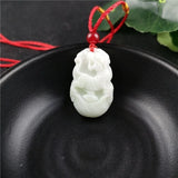 Chinese Zodiac Jade Pendant Necklace Charm Lucky Amulet