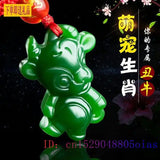 Chinese Zodiac Jade Pendant Necklace Natural Jewelry Men Women Carved