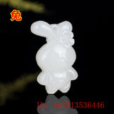 Chinese Zodiac Jade Pendant Amulet Charm Jewelry Natural Jadeite