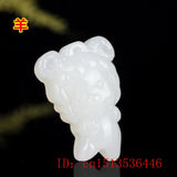 Chinese Zodiac Jade Pendant Amulet Charm Jewelry Natural Jadeite