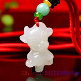 Chinese Zodiac Jade Pendant Charm Necklace