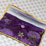 Chinese Antique Flower Cloth Jewelry Box, Mixed 5pcs
