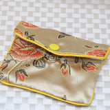 Chinese Antique Flower Cloth Jewelry Box, Mixed 5pcs