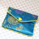 Chinese Antique Flower Cloth Jewelry Box, Mixed 5pcs