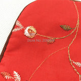 Chinese Embroidery Pouch Linen Draw String Jewelry Bag 4pc/lot