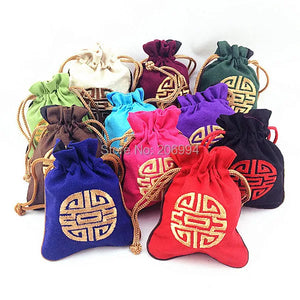 Chinese Embroidery Pouch Accessories Small Bag 4pc/lot