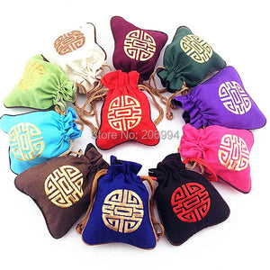 Chinese Embroidery Pouch Accessories Small Bag 4pc/lot