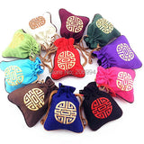 Chinese Embroidery Pouch Accessories Small Bag 4pc/lot