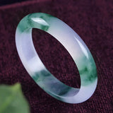 Chinese Green Jade Bracelet 54-66mm Luck Amulet P98