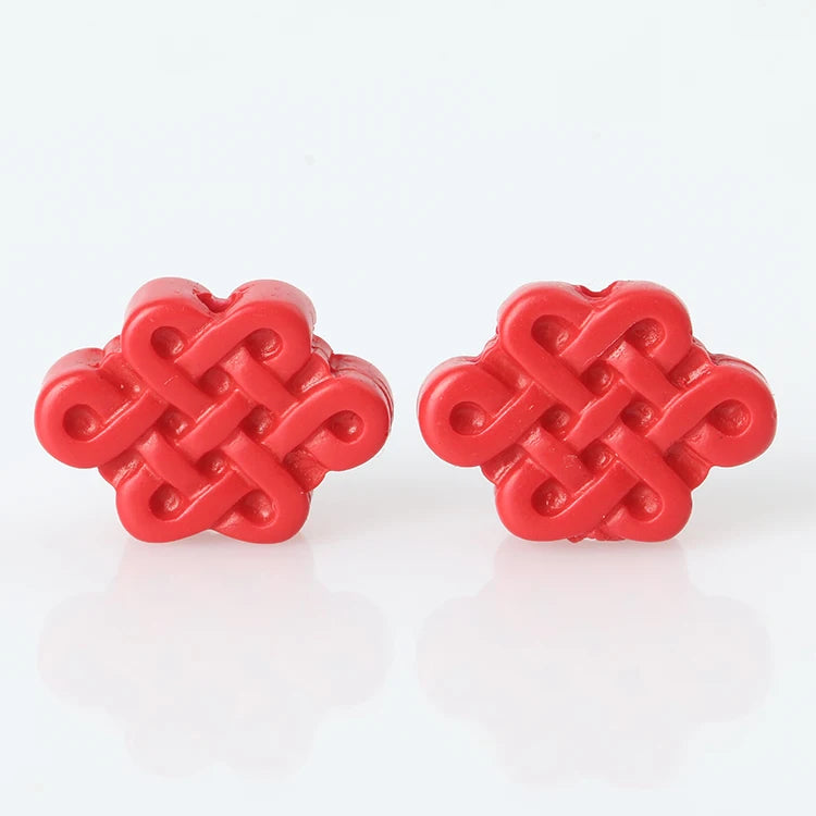 Red Chinese Cinnabar Beads for Buddhist Jewelry Making