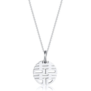 Chinese Style Necklace Women's Stainless Steel Clavicle Chain